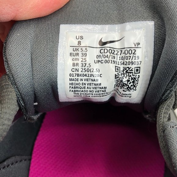 Nike Flex Experience Running shoes ladies US 8 Gray Knit pink CD0227-002 - Picture 11 of 11